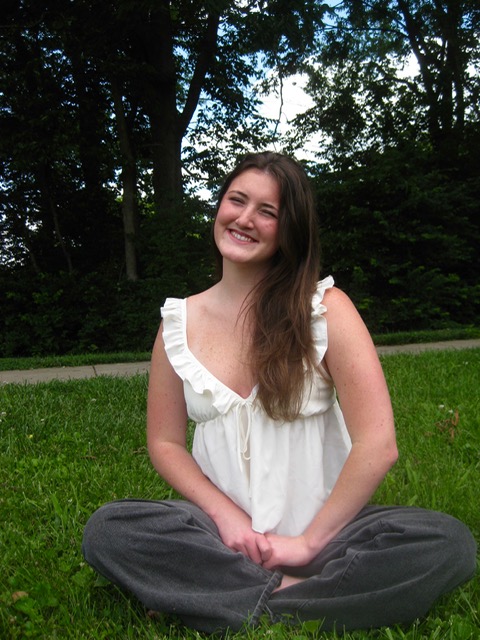 Emma Guess, founder of Emma Guess Media, outdoors